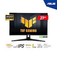 MONITOR ASUS TUF GAMING VG27AQ3A 27" FAST IPS QHD 2560x1440 180Hz 1ms HDMI DP G-Sync, FreeSync